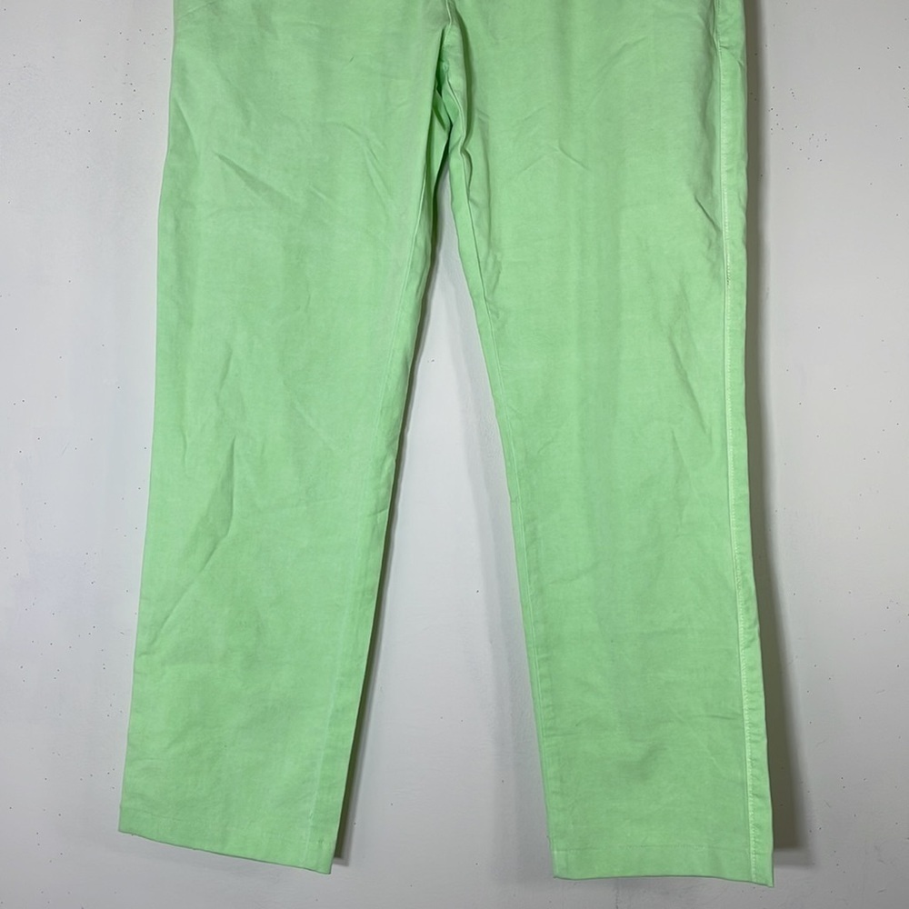 Turtleson Pima Cotton Highrise State Street Hybrid Lime Jeans. 33. NWT. - Picture 6 of 9